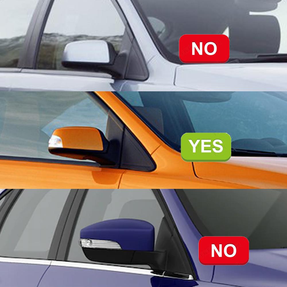 1 пара автомобильных крыльев, дверных зеркальных покрытий, корпус для Ford Focus MK2 2005 2006 2007 2008, глянцевый черный стиль, зеркала заднего вида из АБС-пластика