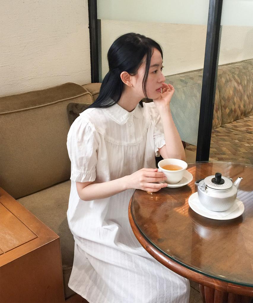Nice Ghost Club Ffats Shirring Puff Dress_White(Ng2Gsupa93A)