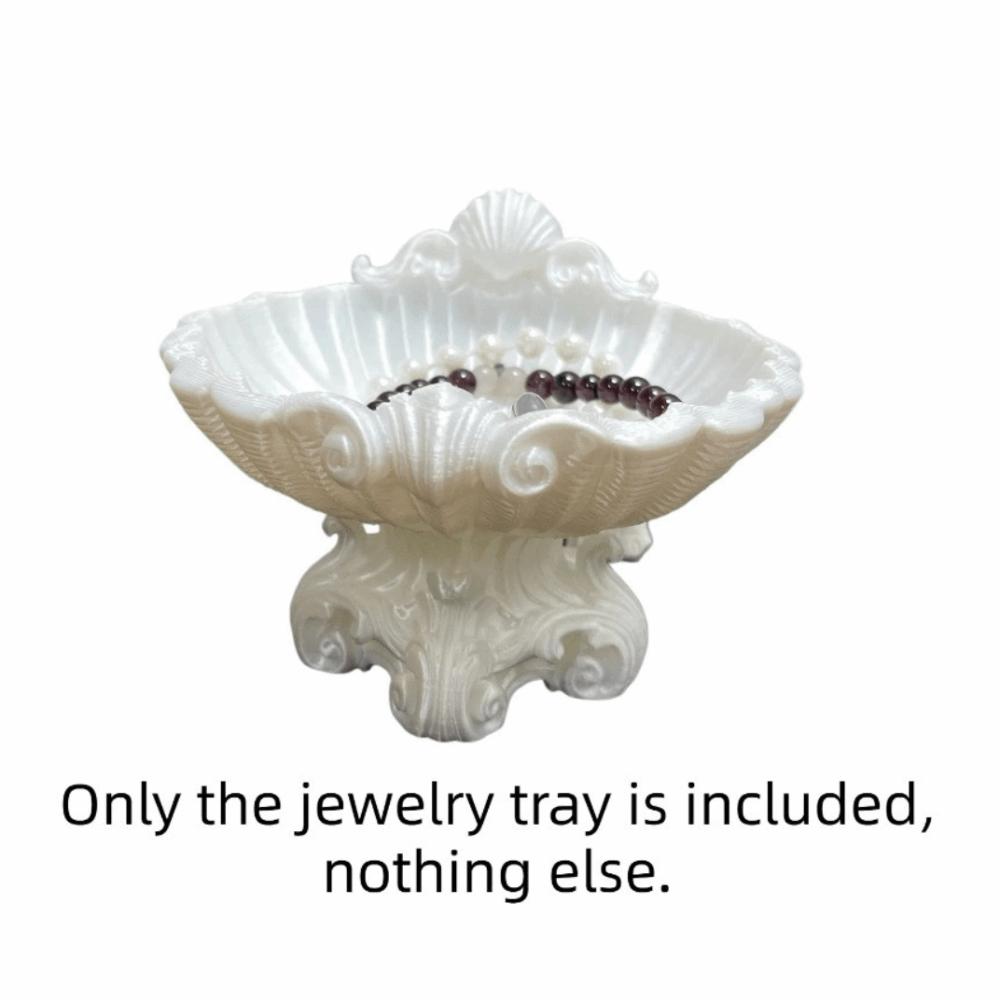 Decorative Bow 3D Printed Jewelry Tray Sweet Shell Shape Jewelry Tray  Home Ornaments