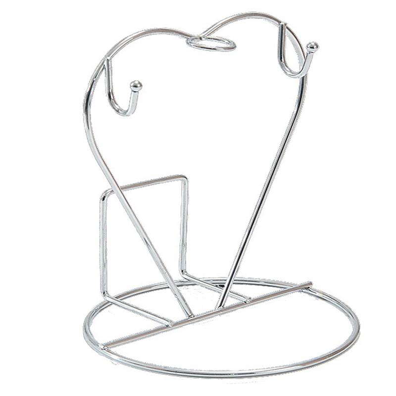 Подставка для кружек в форме сердца, сливная полка для 2 кружек, 2 тарелок, нескользящий органайзер для чашек, подставка для кружек для шкафа