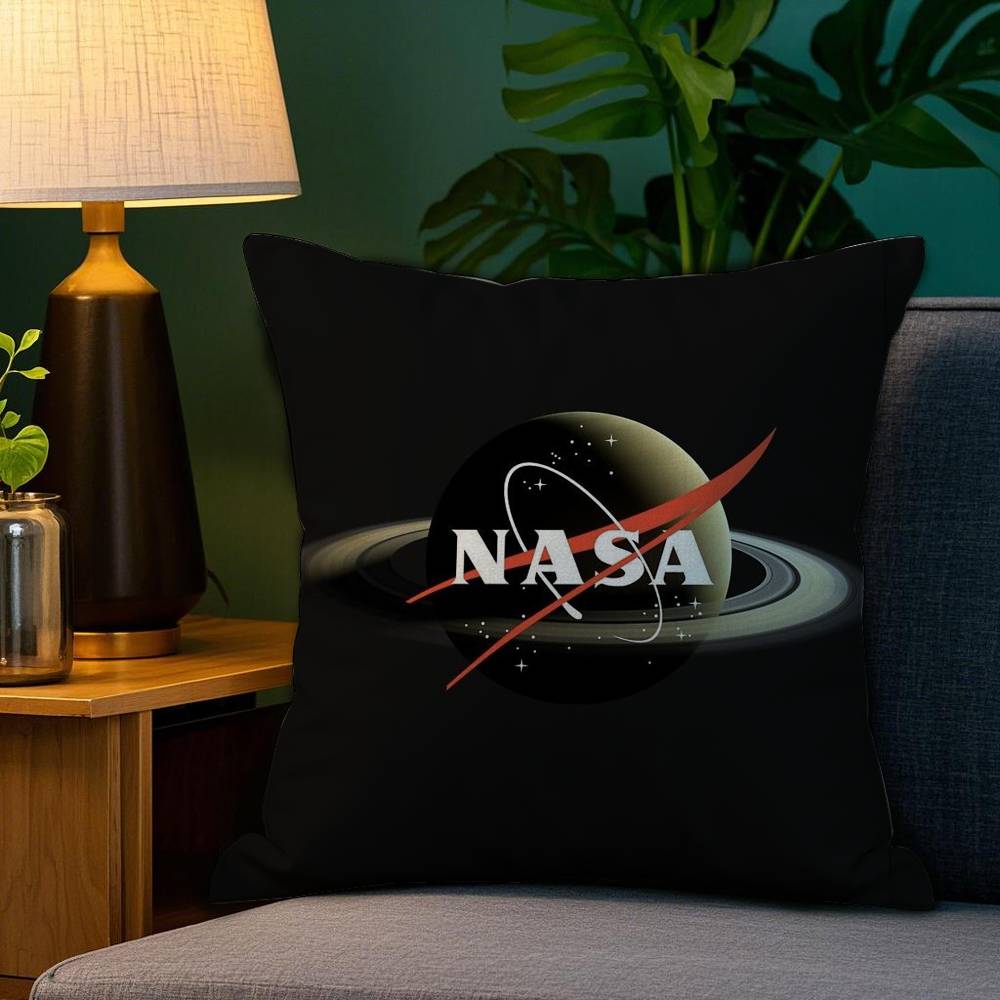 N-Nasa Space Pillow Case Plush Fabric Soft Double Sided Print Sofa Cushion Cover Throw Pillow Covers