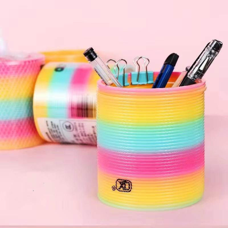 Super Sized Rainbow Circle Toy Large Spring Circle Rainbow Circle Stretchable Elastic Circle Magic Circle Children's Puzzle Toy