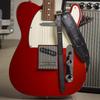 Fender leather Saddle Black USA-made strap, Mustang™ Strap,