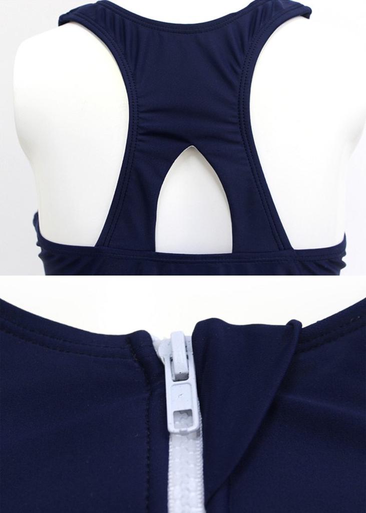 Женский купальник для фитнеса Teddy, набор из 3 предметов с танкини и раздельным верхом, рашгард с коротким рукавом и шорты, спортивный стиль hys1207-A (Синий, размер L (9))