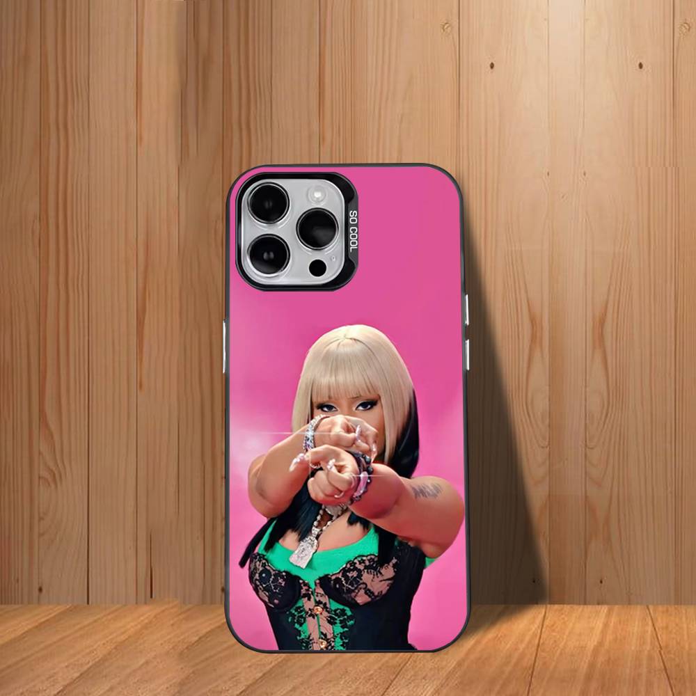Singer N-Nicki Minaj Phone Case For iPhone 17,16,15,14,13,12,11,Mini,Pro,SE,MAX White Matte Shockproof Cover