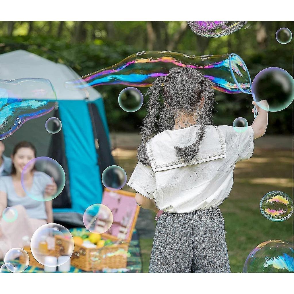 Bubble Wands Set, 15 Pack Big Bubble Wand Toys With Tray Bulk Large Bubble Making Toys For Kids Summer Bubble Toy