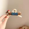 Cloth Dachshund Hairpin Cute Horsetail Holder Trendy Cartoon Shark Clip  Hair Accessories