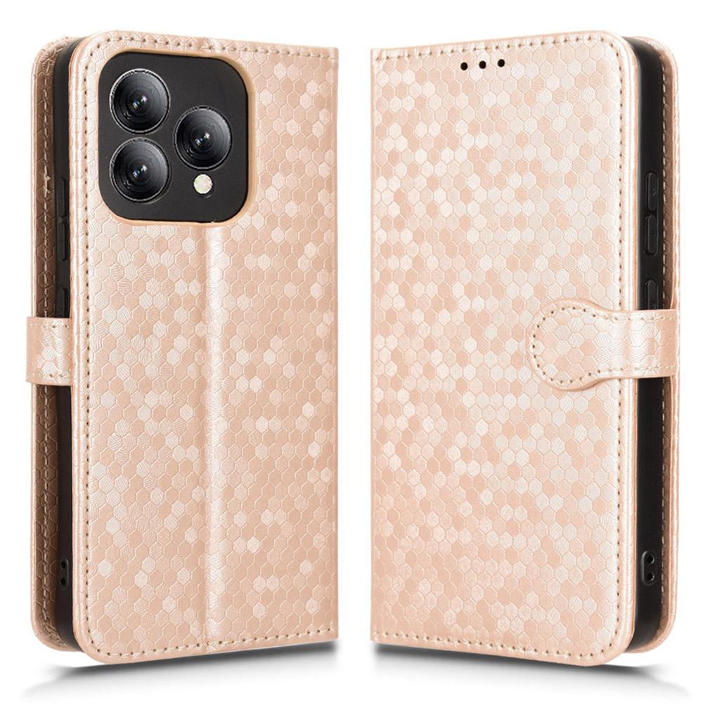 Для Cubot A40 Чехол-кошелек Тиснение точками Искусственная кожа Чехол для телефона с ремешком на запястье