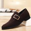 Fashion Male Dress Shoes Designer Formal Loafers Men's Leather Shoes Suede Men Wedding Man Designer Work Social Business Loafers