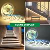 Smart WiFi Bluetooth COB LED Strip Light 5V USB Dimmable 3000K 4000K 6000K White Cabinet Lighting With Remote Control