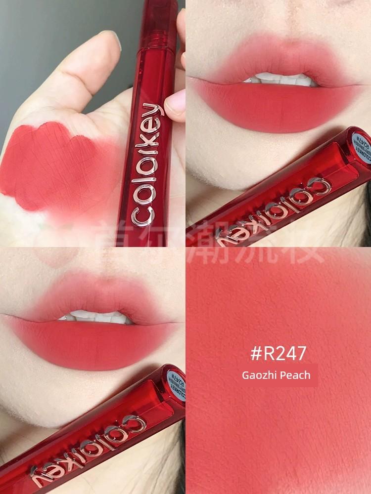 Colorkey Colachi Lip Glaze Velvet Matte Lipstick P226 Colachi B605 R608 Spring and Summer Tender Pink