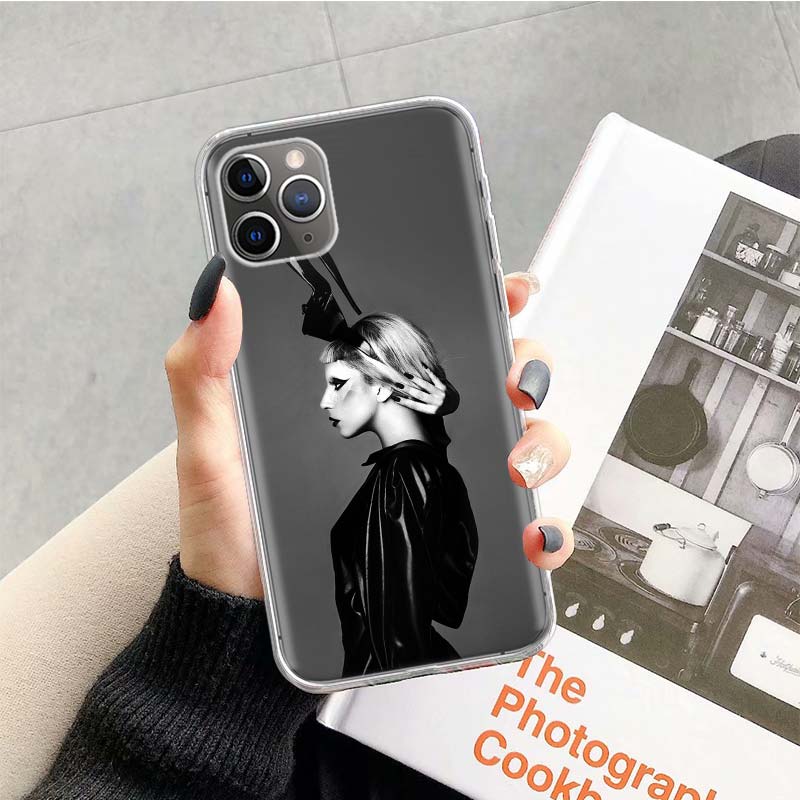 lady gaga singer Phone Case For Apple iPhone 17 Air 16 15 Plus 14 + 13 Mini 12 11 Pro Max 7 8 SE 16Max Soft Shell Cover Coque 17