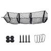 Pickup Truck Trunk Cargo Net with Mounting Accessories 3/4 Pocket Universal Car Auto SUV Truck Bed Organizer Storage Bag