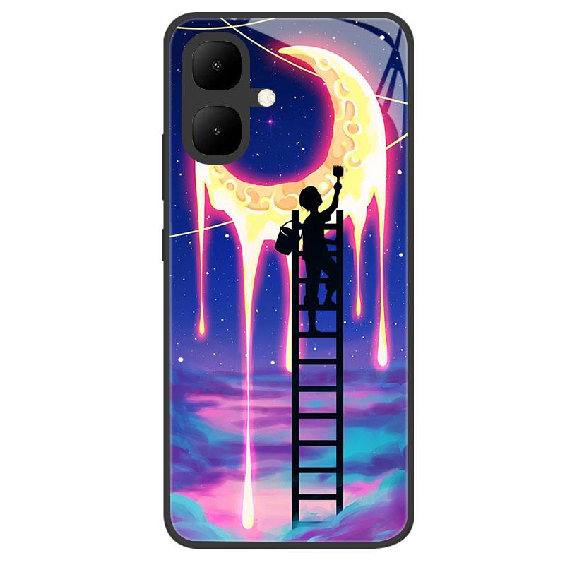 Чехол для Infinix Smart 10 Новый Роскошный Закаленное Стекло Защитный Чехол для Телефона Для Infinix Smart10 X6725 Корпус Полное Покрытие Coque