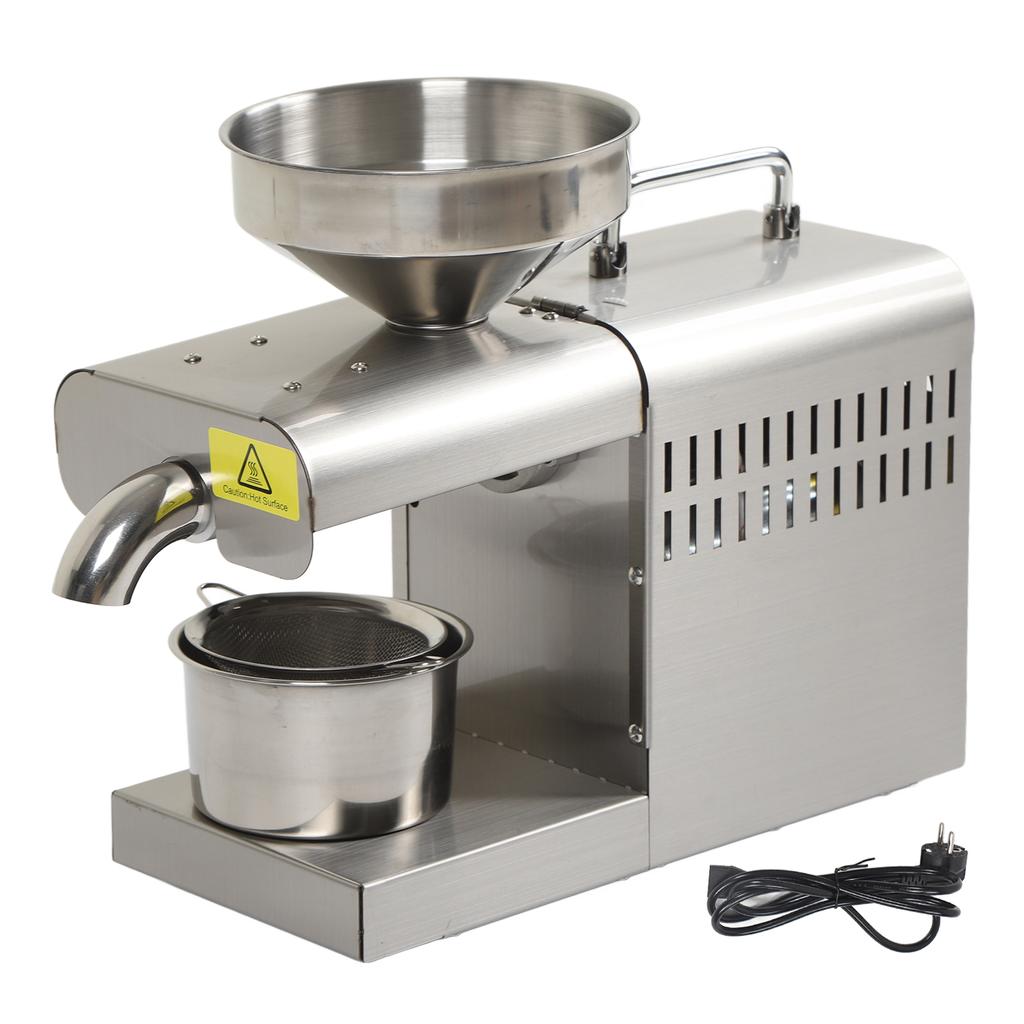 Edible Oil Press Machine Full Automatic Oil Extractor Stainless Steel Electric Oil Press for Home