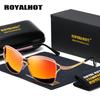 Royalhot Женские и мужские поляризационные солнцезащитные очки в овальной оправе из сплава, солнцезащитные очки для вождения, очки Oculos masculino Male