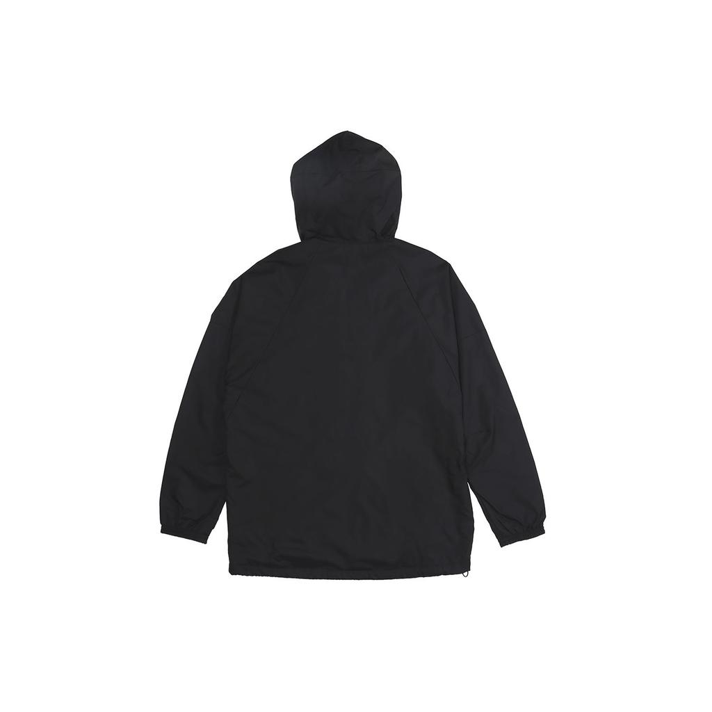 adidas Мужская ветрозащитная спортивная куртка с капюшоном, черная DZ0052
