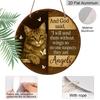 2D Flat, 1pc Aluminum Metal Sign, Inspired by Cats and Butterflies, Decor Features Christian Quote and Wingless Angel Motif.Suitable for
