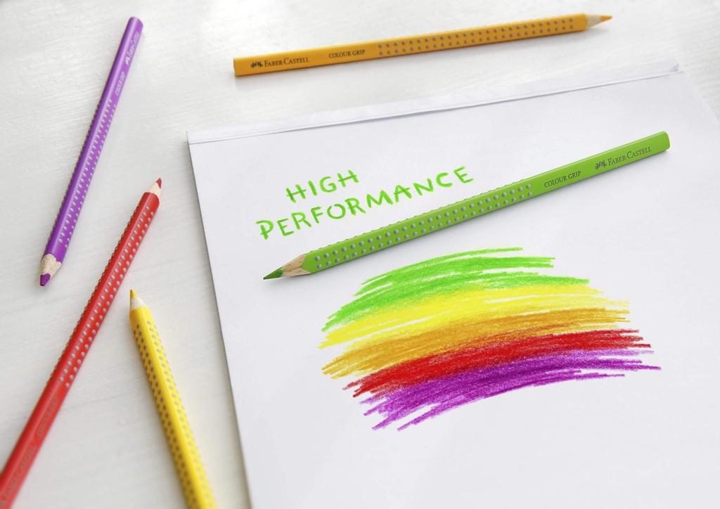 Акварельные карандаши ColorGrip 12 цветов Faber-Castell, (Банка)