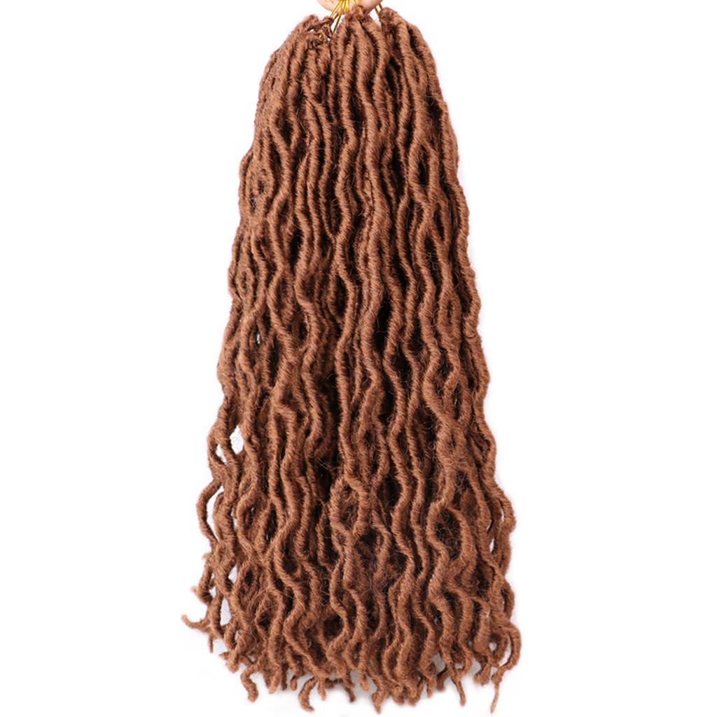 1 Pack24 Stands Wavy Gypsy Locs Wigs 18"" Long Dreadlock Wigs Synthetic Braiding Hair Extensions