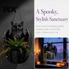 Bat Shaped Flower Pot Hanging Plant Pot, 3D Printed Owl Planter, Halloween Design Planter Gothic Holder for Trailing Vines, Home Porch