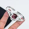Natural Rhodonite Gemstone Handmade 925 Sterling Silver Cuff Bangle, Rhodonite Bangle,For Wife, Unisex Bangle, Gifts For Party Wear