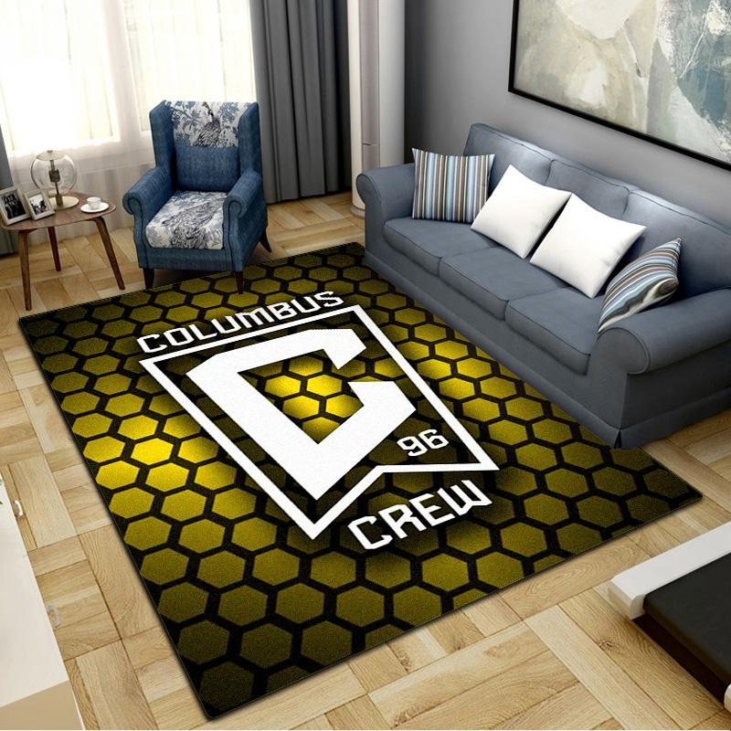 Ковер Columbus Crew FC для гостиной, спальни, дома, дивана, игровая нескользящая напольная подстилка для детей