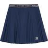 New MLB Varsity New York Yankees Casual Short Skirts Women's Light Navy Blue 3FSKV0144-50NYL