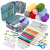 BUDDUR Crochet Knitting Kit With Crochet Needles And Cotton Thread For DIY Handmade Craft Working Professional Tools Set