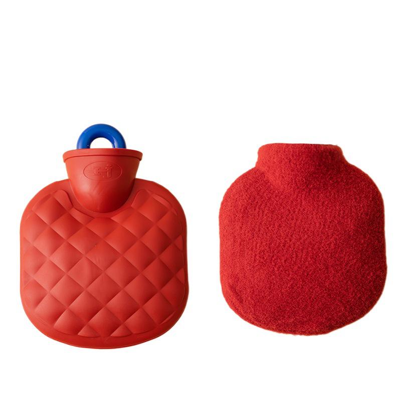 Winter Mini Plush Hot Water Bottle Hand Warmer, Explosion-Proof, Anti-Scald, Small Size for Women
