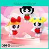 Powerpuff Girls The Blossom Bubbles Buttercup Angel Plush Keychain Design Bow
