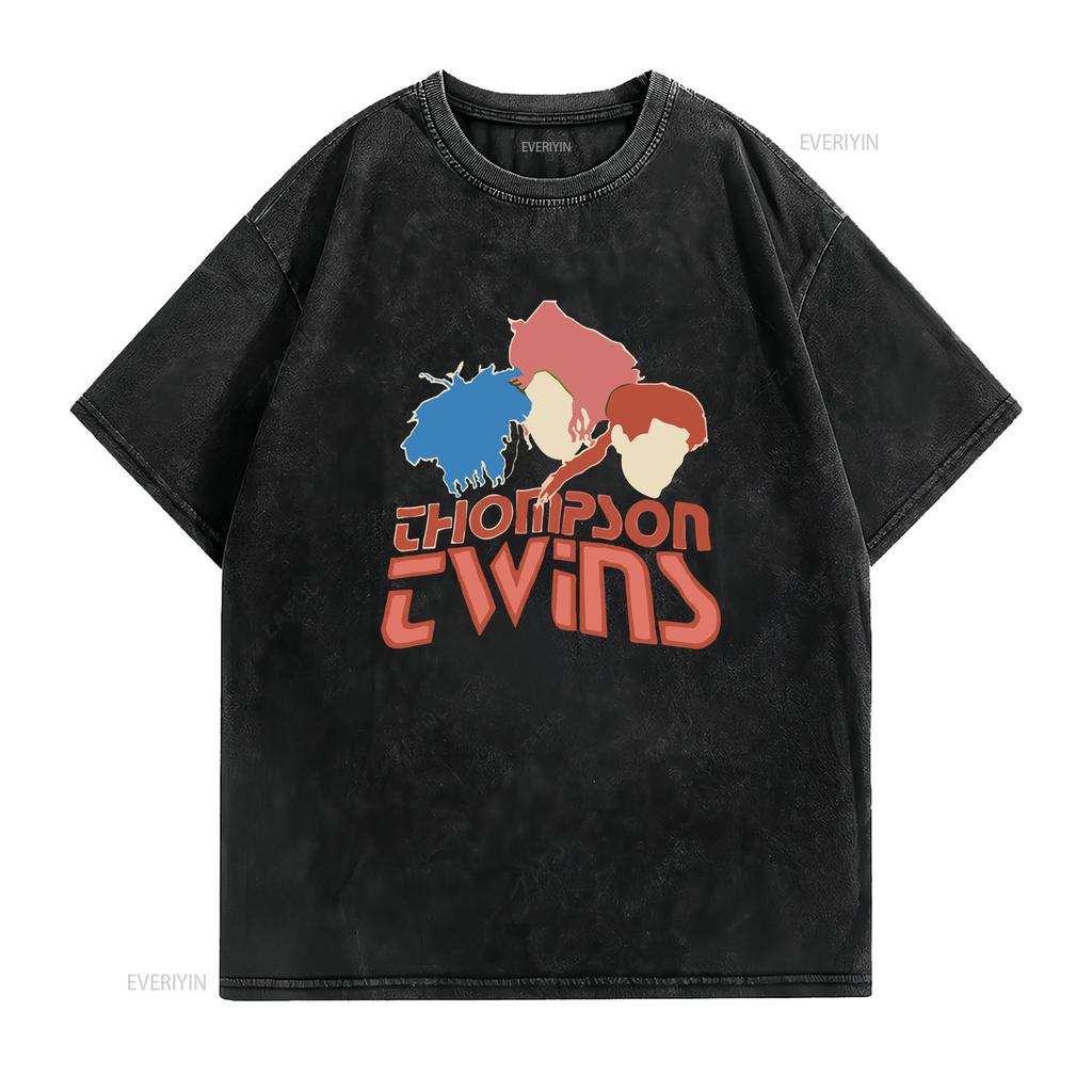 80s THOMPSON TWINS TOUR CONCERT ROCK T Shirt Size S 5XL vintage Washed Versatile Casual graphic Slightly Comfortable Soft