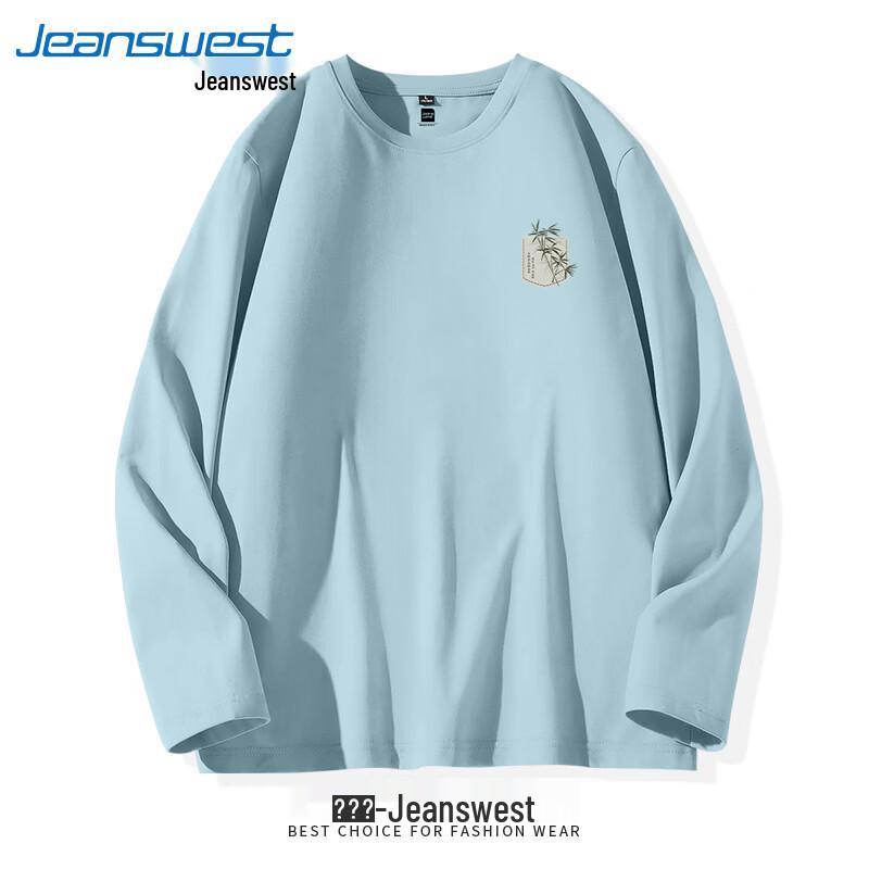 Мужская хлопковая футболка с длинным рукавом повышенной плотности Jeanswest