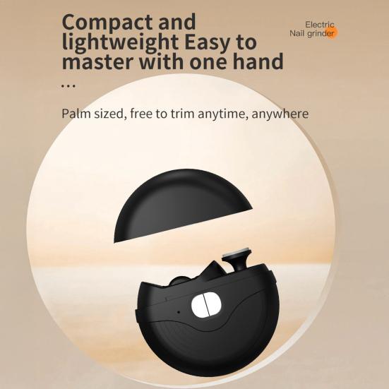 Yousheng Электрическая машинка для стрижки ногтей 2-в-1 Автоматическая детская взрослая для пожилых людей Триммер для ногтей со светодиодной подсветкой Детский маникюр Шлифовальная пилка Кусачки для ногтей Полировщик