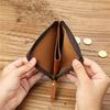 Crazy Horse Leather Handmade Wallet Retro Small Coin Money Bags Simple Wallets Zipper Pouch Card Holdes