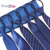 Men Stripe Necktie, Regular Adjustable Zipper Neck Ties for Men Ideal Choice for Gifts