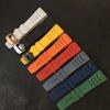 Red Black Green Gray Orange Yellow White Soft Silicone Rubber Watchband For Richard Watch Mille RM011 RM050 Crew Strap Bracelet