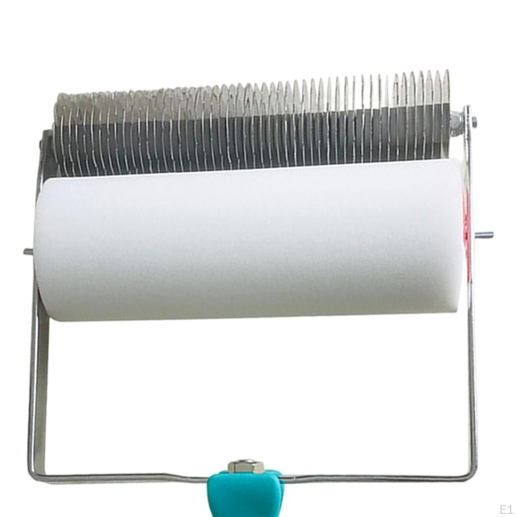 Iron Sheet Roller, Cross Pattern Embossed Roller ,Professional Art Handheld ,Reusable with Handle