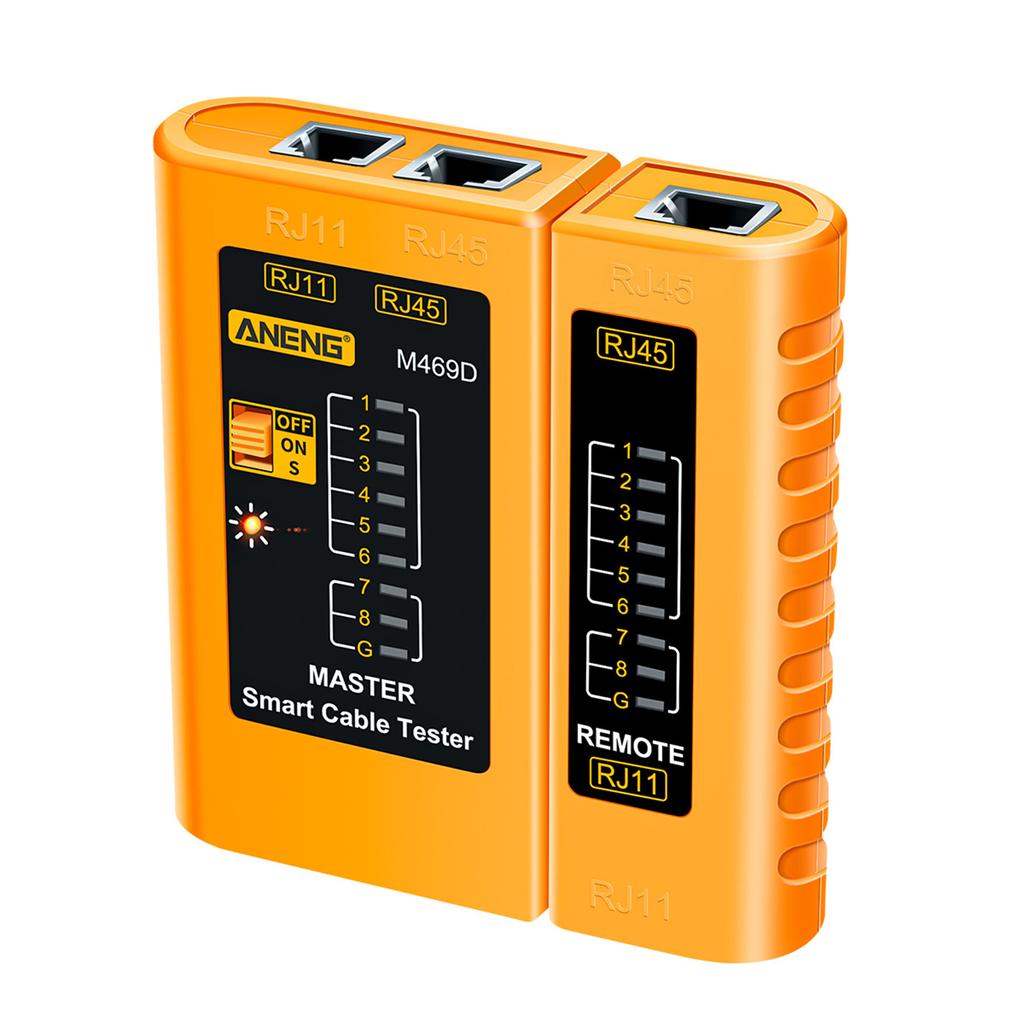 ANENG M469D Тестер сетевого кабеля Прибор для сопряжения телефонных линий RJ11 RJ45 со светодиодом