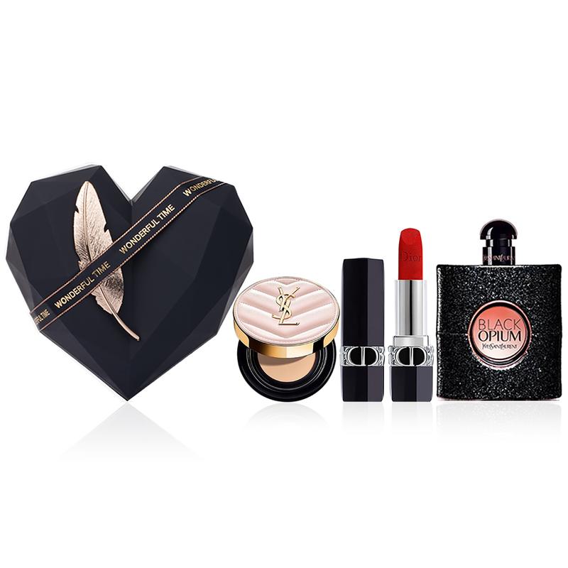 DIOR Perfume 999 Velvet Formal + Black Opium 30ml + Pink Air Cushion B10 Mini 5g