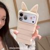 3D чехол-антистресс с ушками кошки для iPhone 15, совместимый с Apple 17/16 PROMAX