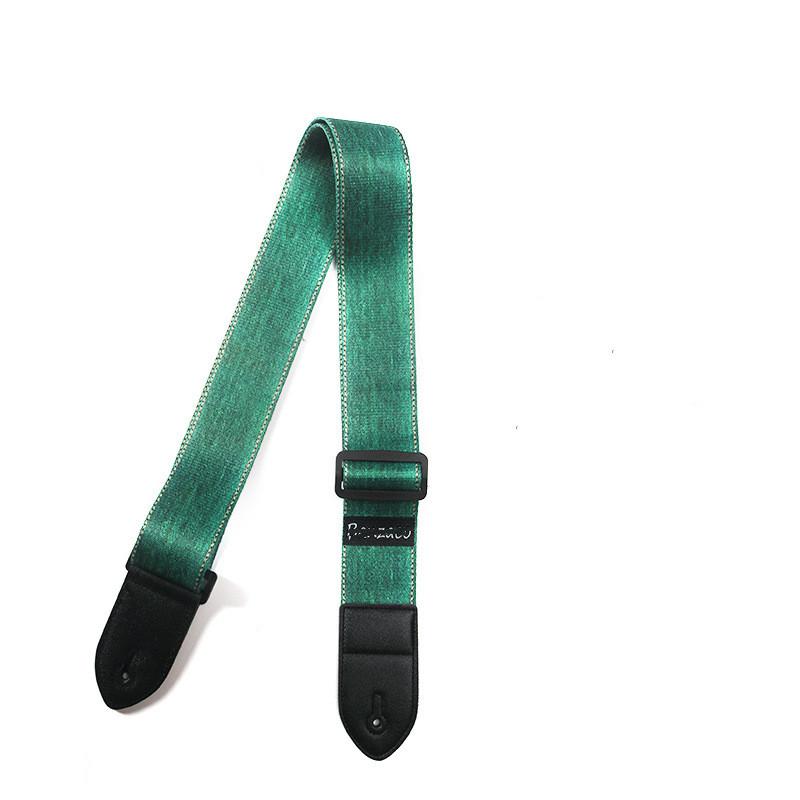 Регулируемый кожаный и тканевый гитарный ремень в этническом стиле с различными узорами для акустических и бас-гитар