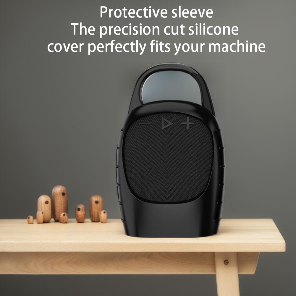 Silicone Cover Case Stand Up Holder Shockproof Protective Silicone Cover Dustproof Anti-Drop for JBL Clip 5 Portable BT Speaker