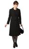 Yofuku No Aoyama Black Formal Mourning Suit and Skirt Dress and Perfect for Memorial and Other Plus Sizes for School Entrance and Black Women's Set,