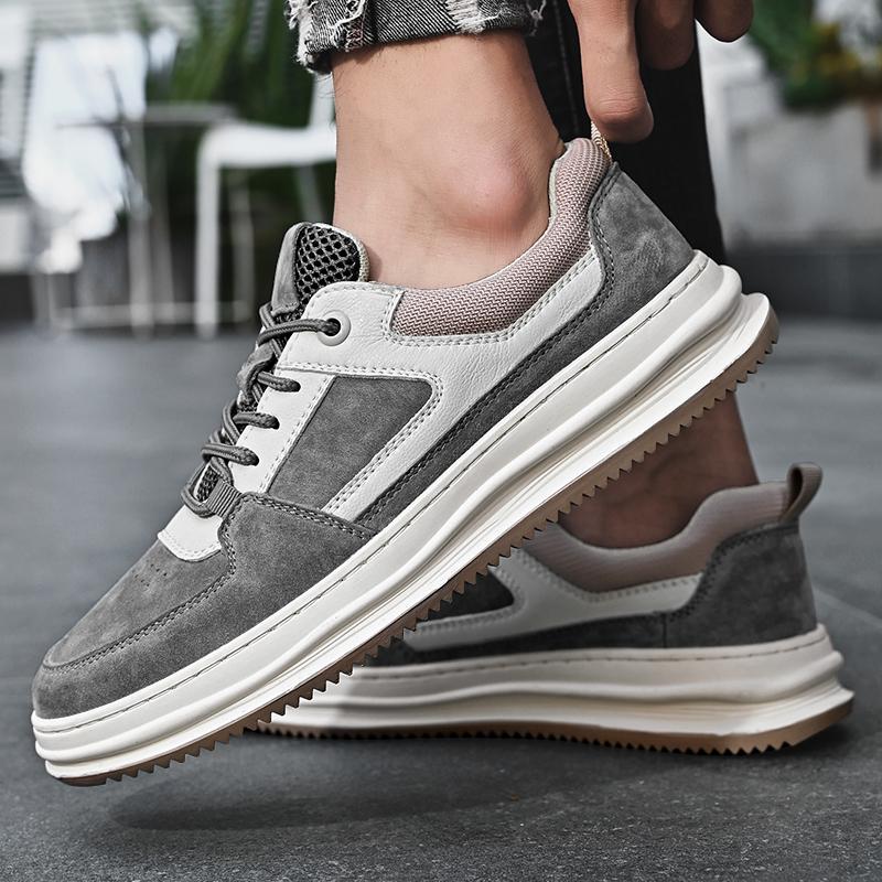 Men's Shoes lace up outdoor Fashion Luxury Leisure Fashion Sports sneakers Comfortable Flats Bottom Leather Outdoor Oxford Shoes