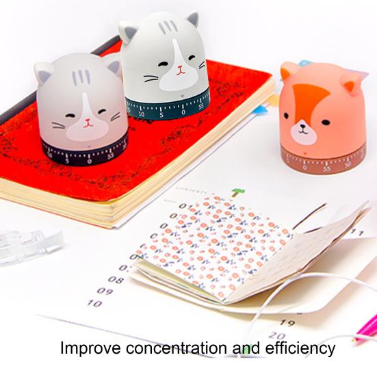 Cartoon Mechanical Timer Adorable Appearance Compact No Battery Required Easy Operation Manual Countdown Timer