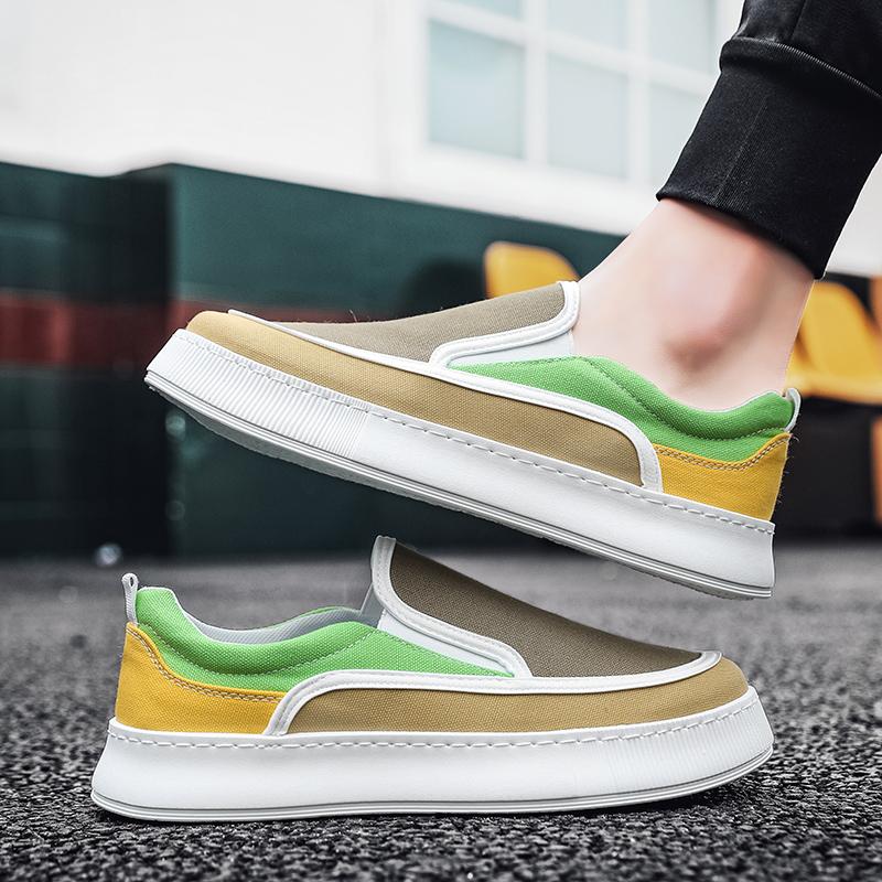 Дропшиппинг Мужские мокасины Удобные парусиновые кроссовки 2024 Slip On Новые повседневные туфли Кроссовки мужские Массивные вулканизированные кроссовки мужские