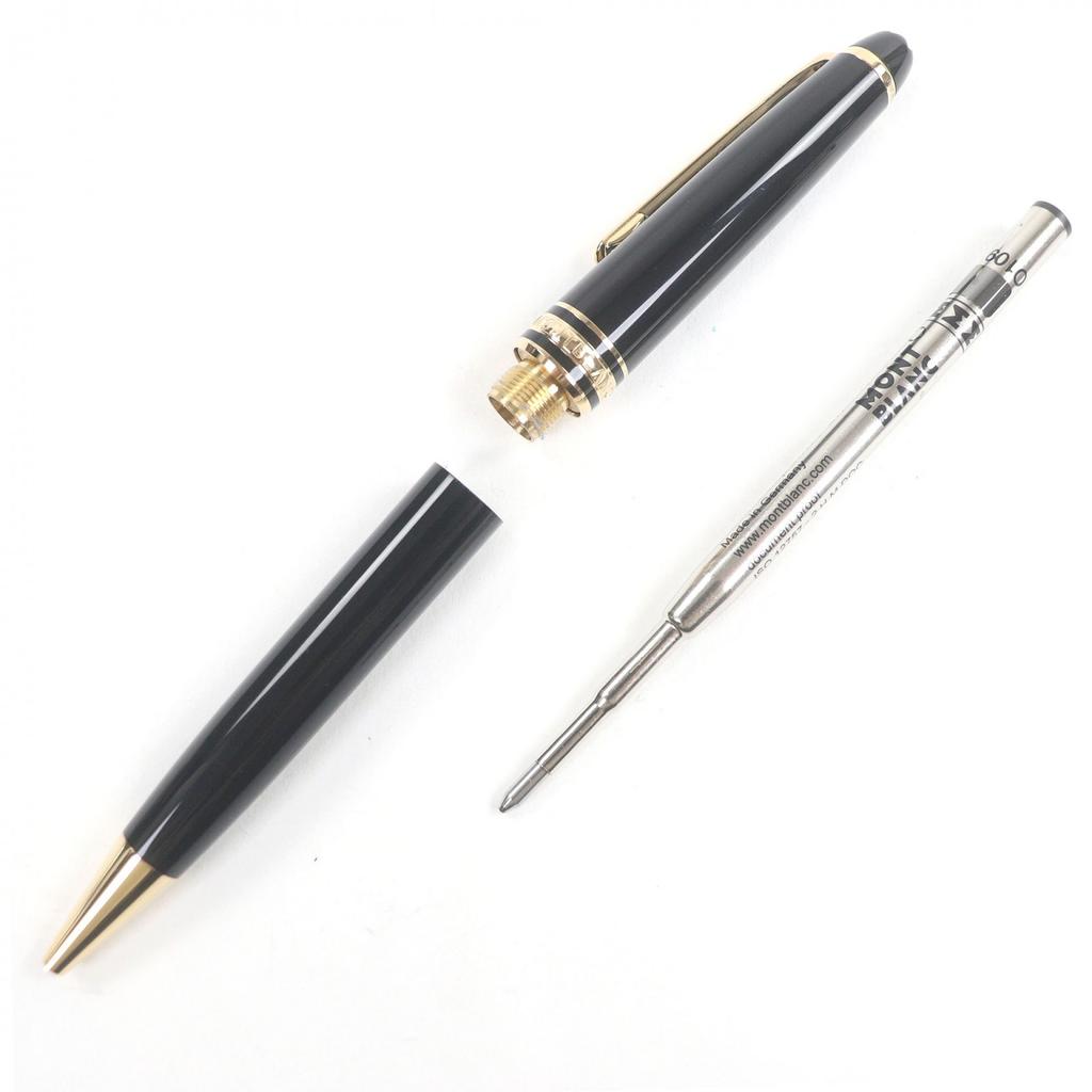 Отличная шариковая ручка MONTBLANC Meisterstück Classic Поворотный механизм Черный с золотом Б/у