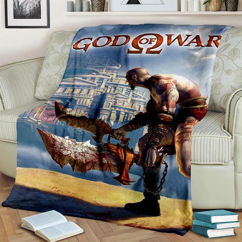 3D God of War Games Gamer Kratos HD одеяло, мягкое одеяло для дома, спальни, кровати, дивана, пикника, путешествия, офиса, одеяло, детское одеяло