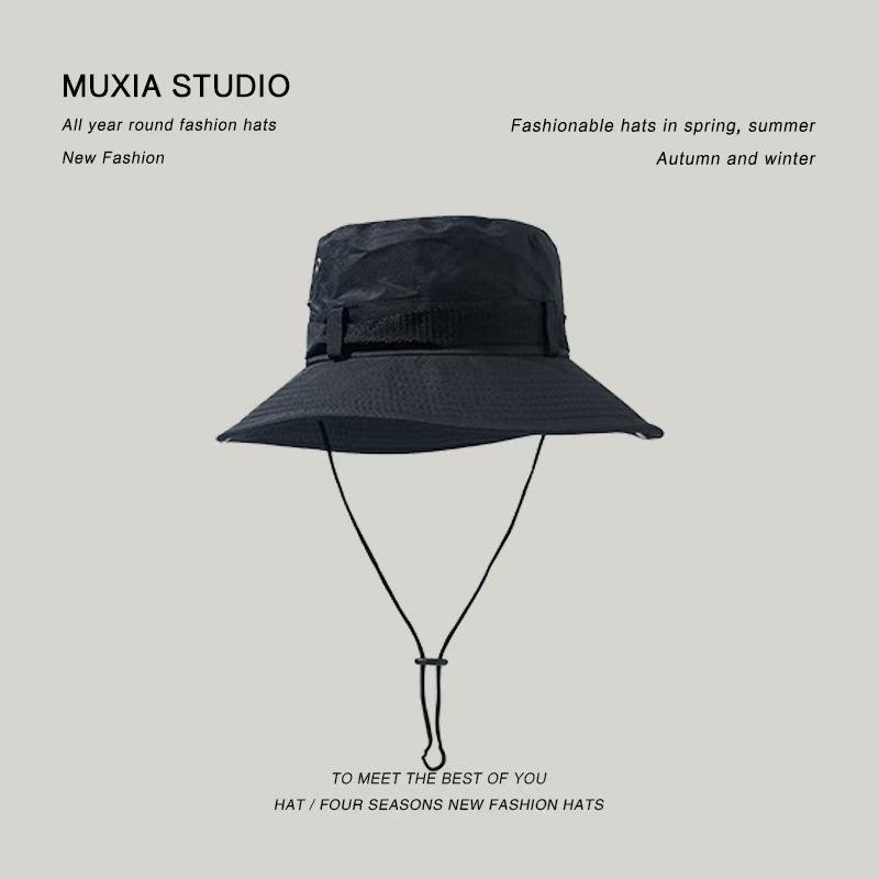 Rainproof sun hat men and women sun hat bucket hat fashion versatile anti-ultraviolet camping fishing fisherman hat men